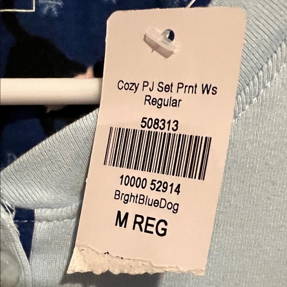 L.L. Bean Light Blue and Navy Pajama Set - Picture 4 of 10